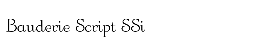 Bauderie Script SSi