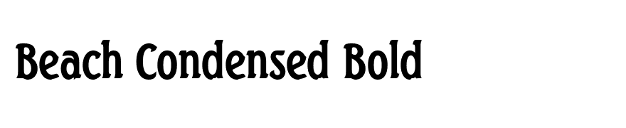 Beach Condensed Bold