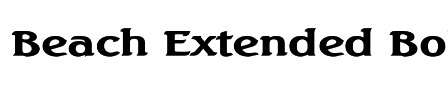 Beach Extended Bold