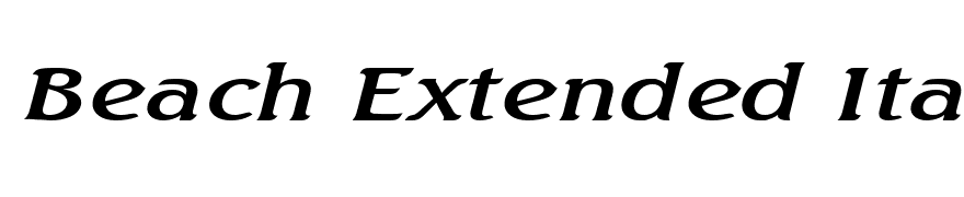 Beach Extended Italic
