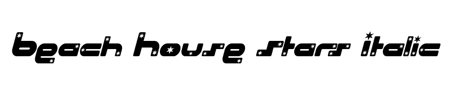 Beach House Stars Italic