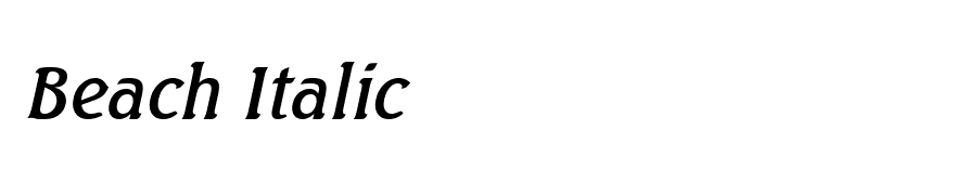 Beach Italic
