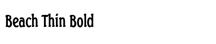 Beach Thin Bold