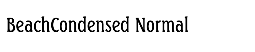 BeachCondensed Normal