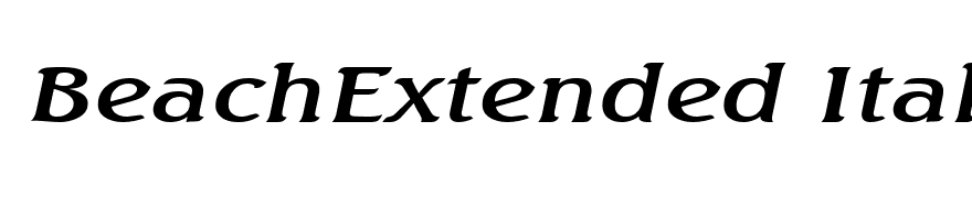 BeachExtended Italic