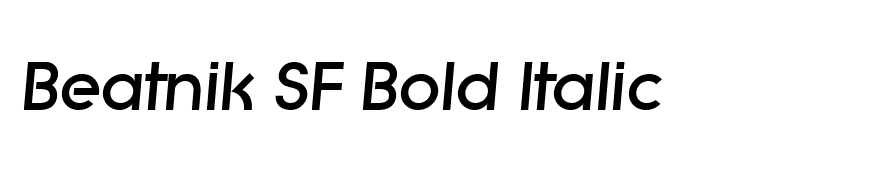 Beatnik SF Bold Italic