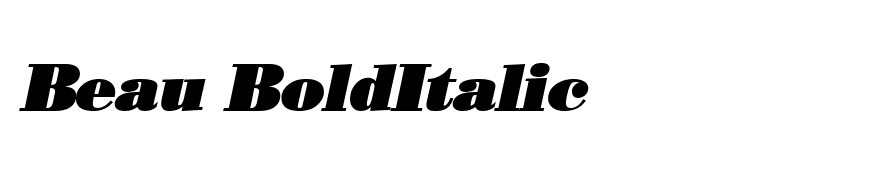Beau BoldItalic