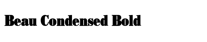 Beau Condensed Bold