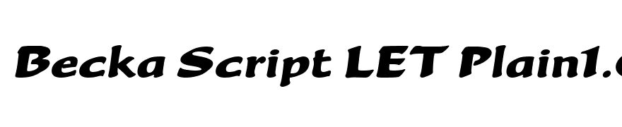 Becka Script LET Plain1.0