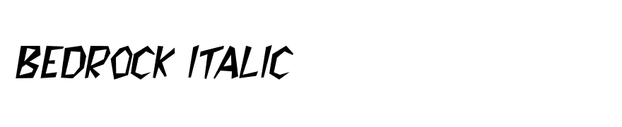 Bedrock Italic