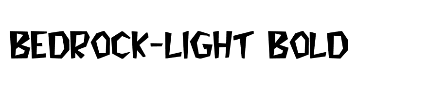 Bedrock-Light Bold