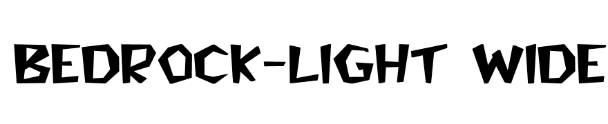 Bedrock-Light Wide Bold
