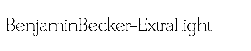 BenjaminBecker-ExtraLight