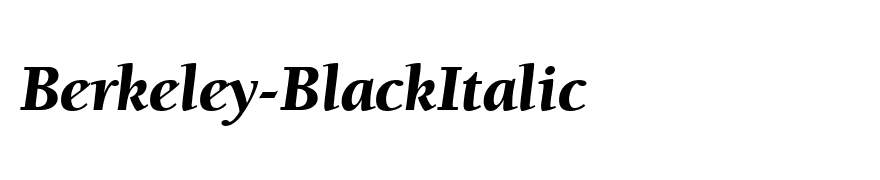Berkeley-BlackItalic