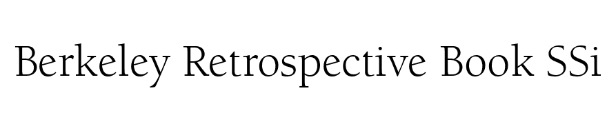 Berkeley Retrospective Book SSi Book