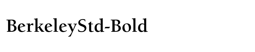 BerkeleyStd-Bold