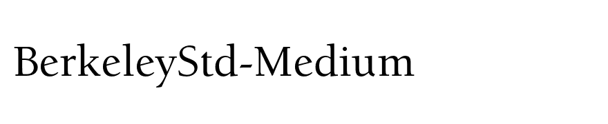 BerkeleyStd-Medium