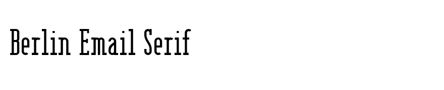 Berlin Email Serif