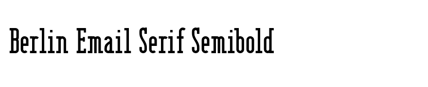 Berlin Email Serif Semibold