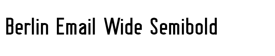 Berlin Email Wide Semibold