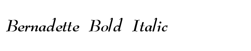 Bernadette Bold Italic