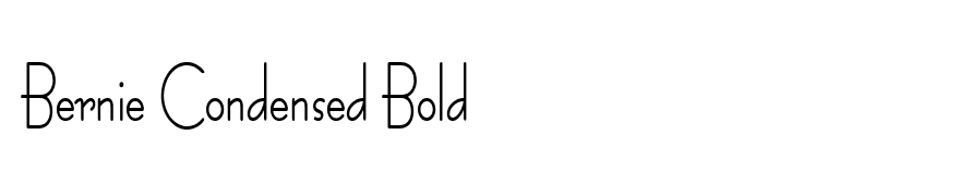 Bernie Condensed Bold