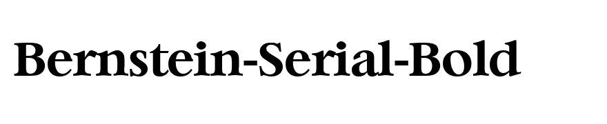 Bernstein-Serial-Bold