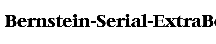 Bernstein-Serial-ExtraBold-Regular