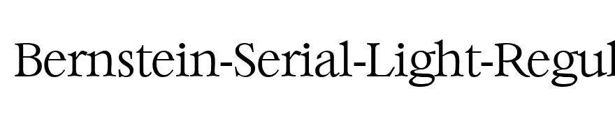 Bernstein-Serial-Light-Regular
