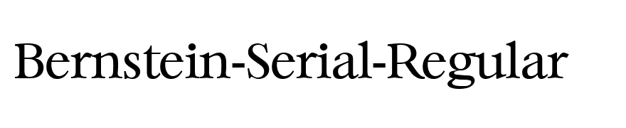 Bernstein-Serial-Regular