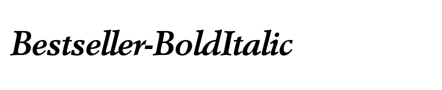 Bestseller-BoldItalic