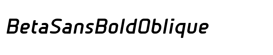 BetaSansBoldOblique