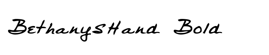 BethanysHand Bold