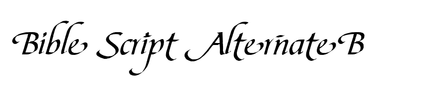 Bible Script AlternateB