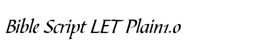 Bible Script LET Plain1.0