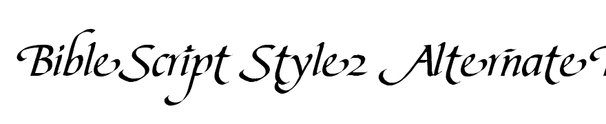BibleScript Style2 AlternateB