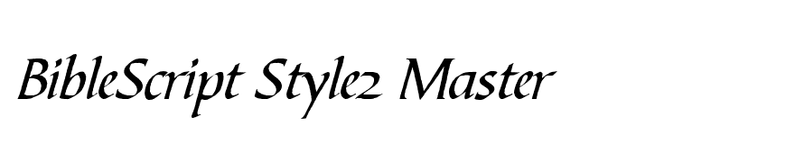 BibleScript Style2 Master