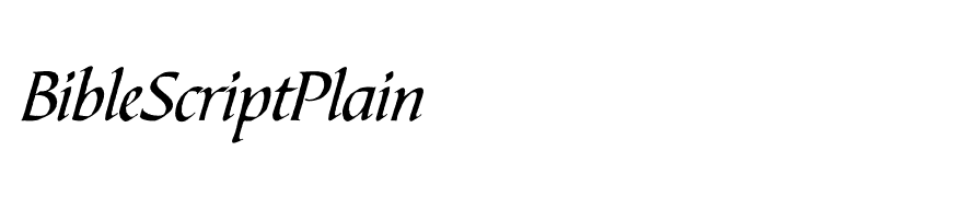 BibleScriptPlain