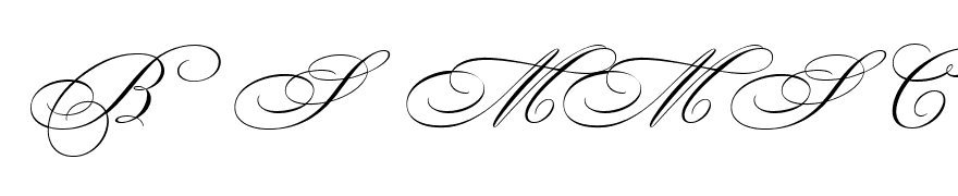 Bickham Script MM Swash Capitals