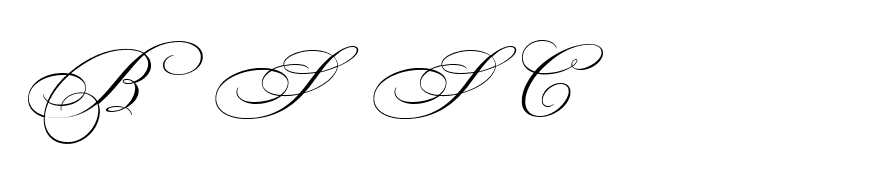 Bickham Script Swash Capitals