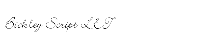 Bickley Script LET