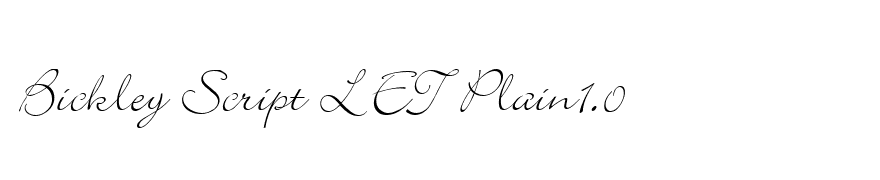 Bickley Script LET Plain1.0