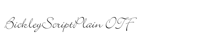 BickleyScriptPlain OTF