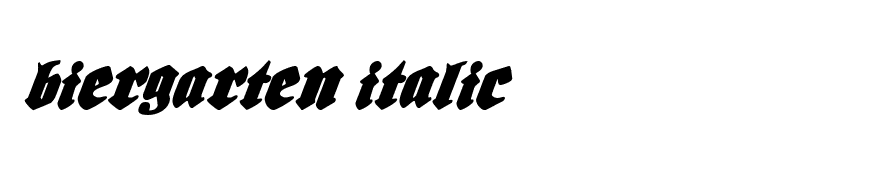 Biergarten Italic