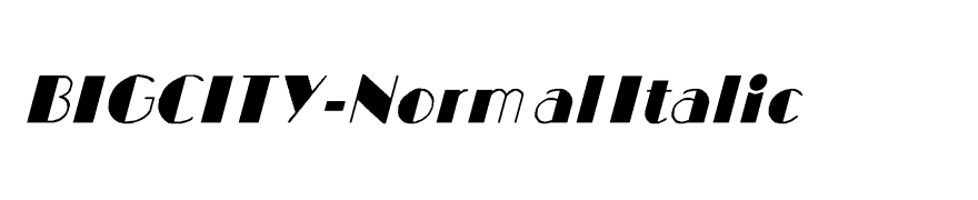 BIGCITY-Normal Italic