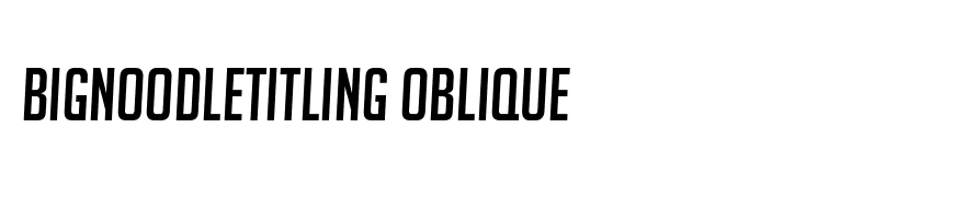 BigNoodleTitling Oblique