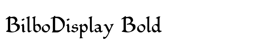 BilboDisplay Bold