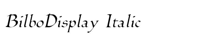 BilboDisplay Italic
