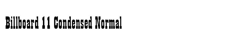 Billboard 11 Condensed Normal
