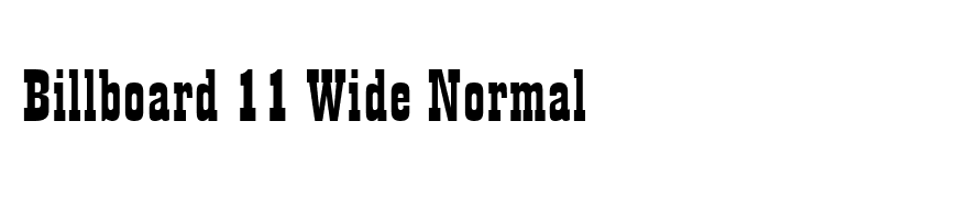 Billboard 11 Wide Normal